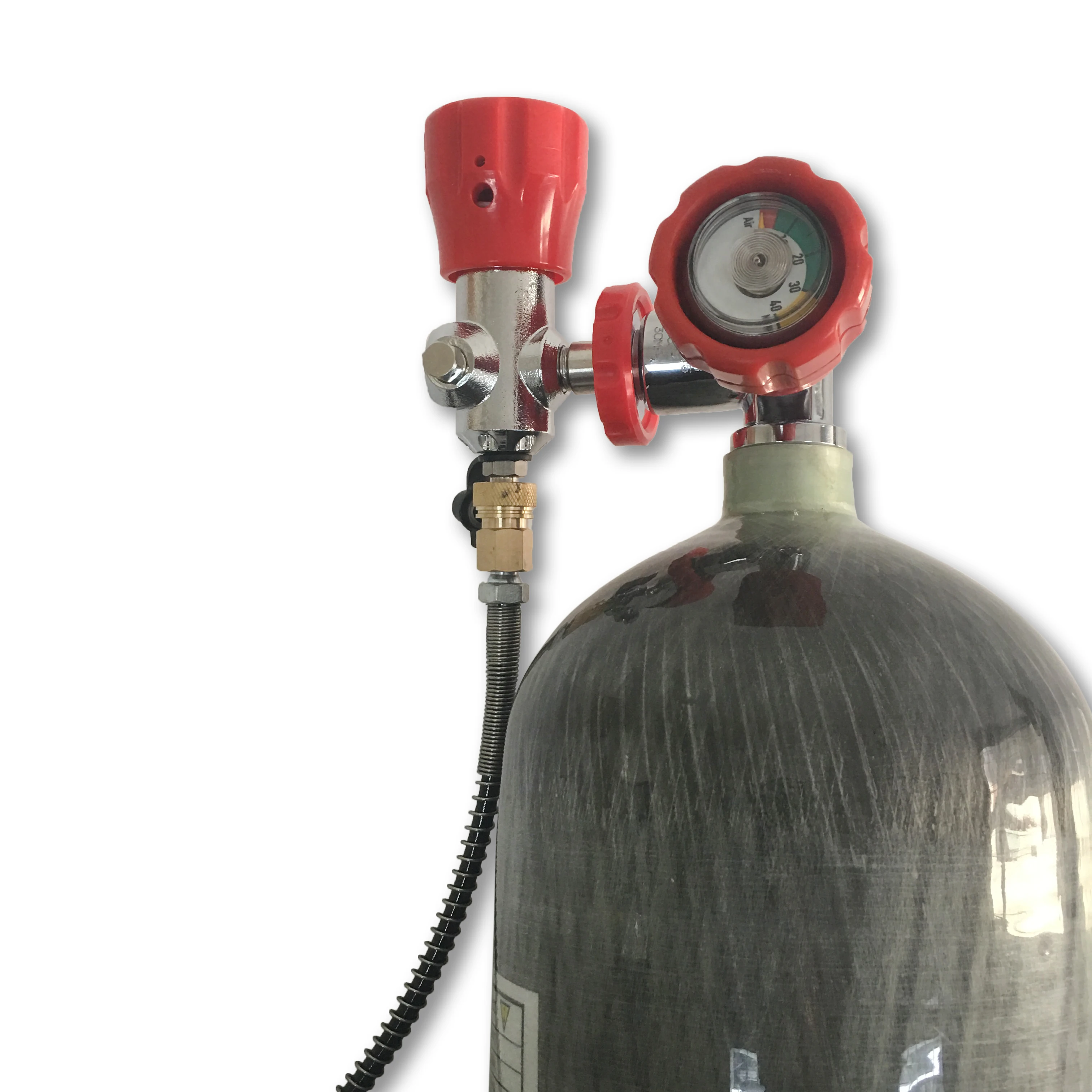 Tanque de buceo AC1090 9L CE HPA 4500psi, cilindro de fibra de carbono