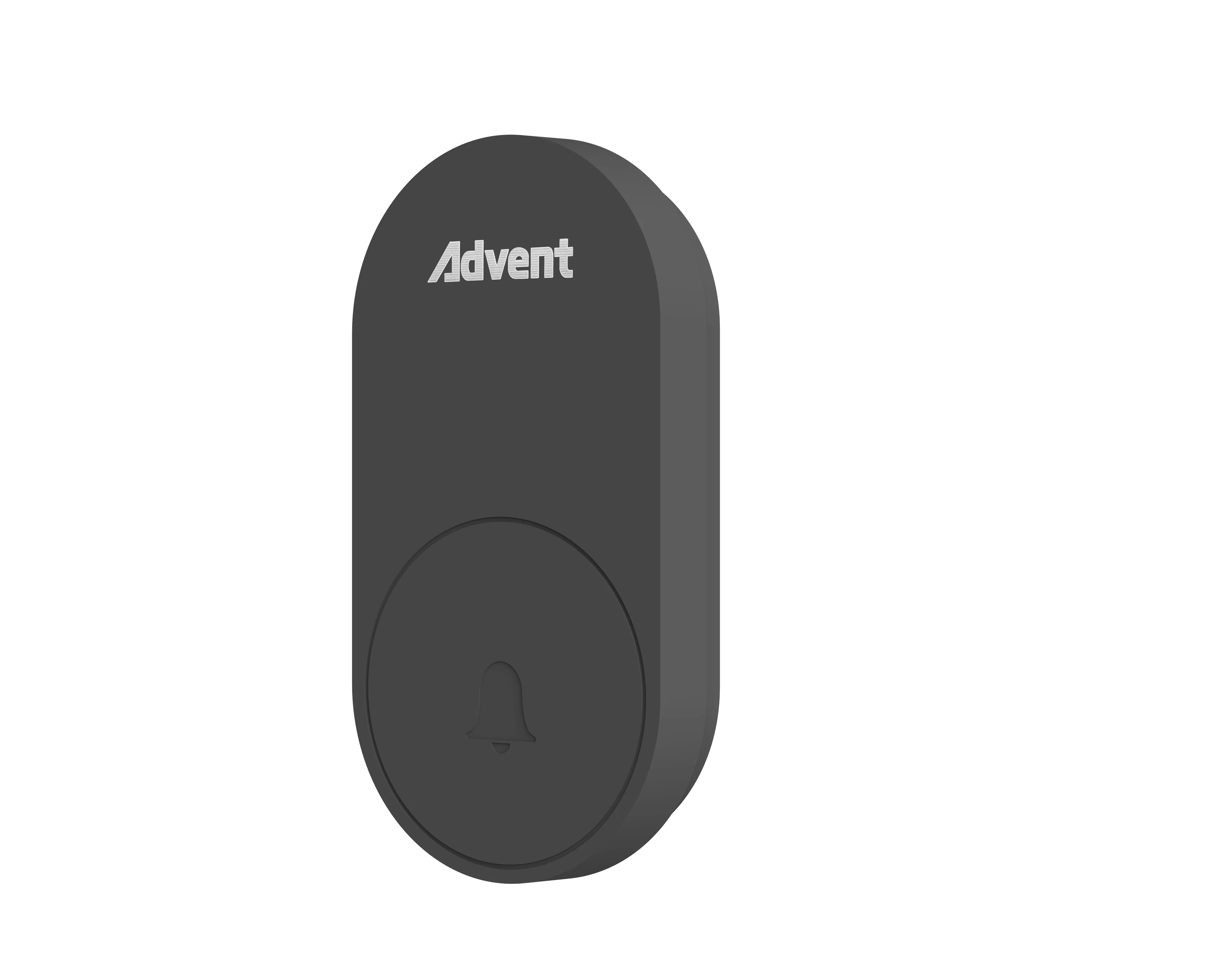 Receiver Battery Required 150M Remote Range Wireless Doorbell Kinetic Push Button Doorbell