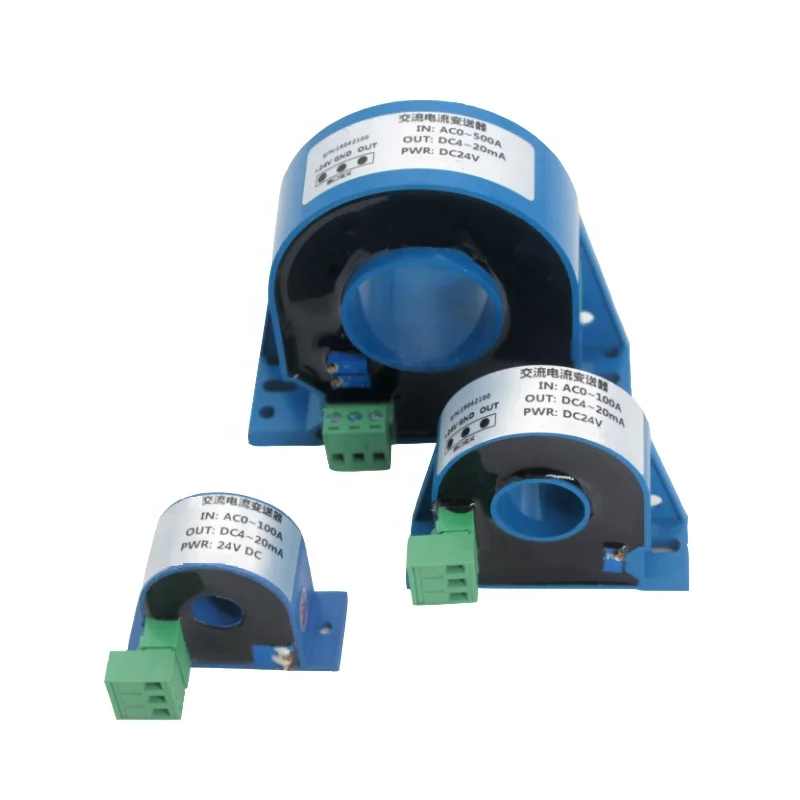DC Current Sensing Switch 0-50A/0-100A 4-20ma Perforated DC Ampere Switch Din DC Current Sensor Induction Switch Hall Sensor