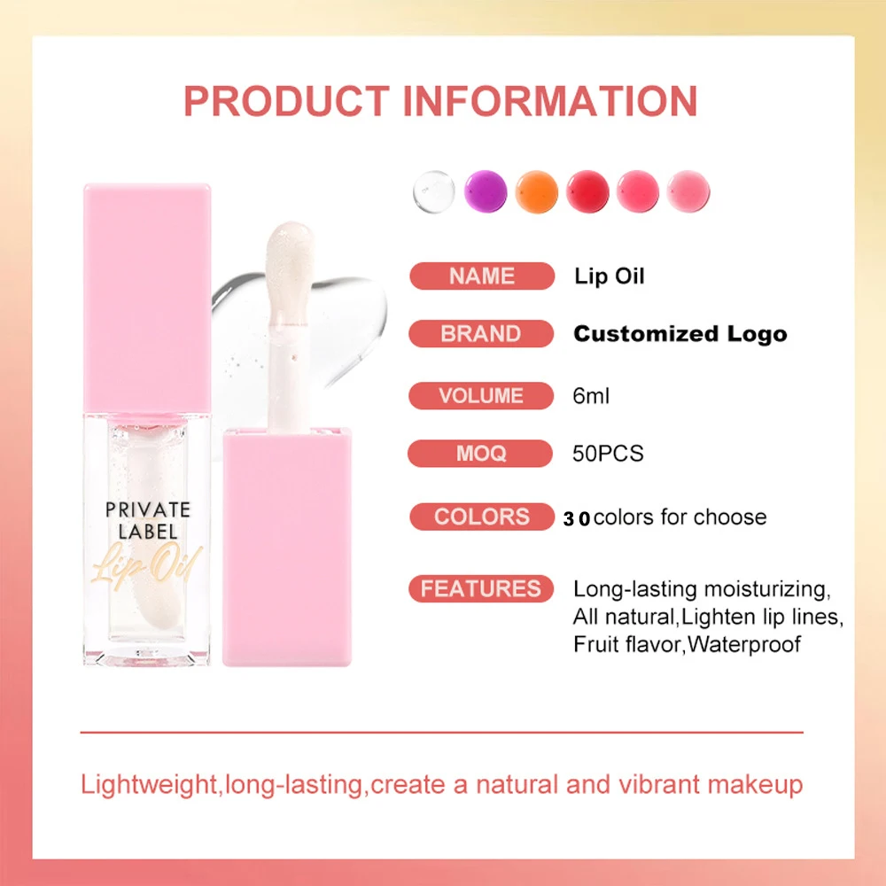 Color Changing Lip Gloss Plumper Tube Flavoring Oil Fruit Tint Glow ...