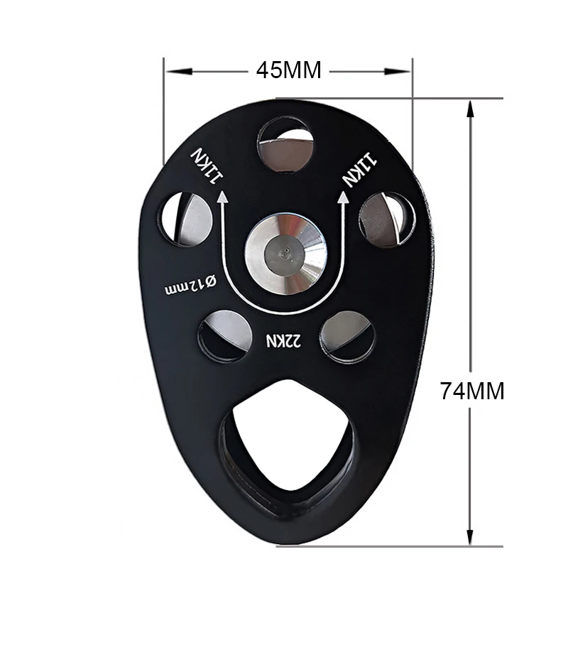 Climbing Single Sheave Pulley System Gym Cable Wheel Triple Rope