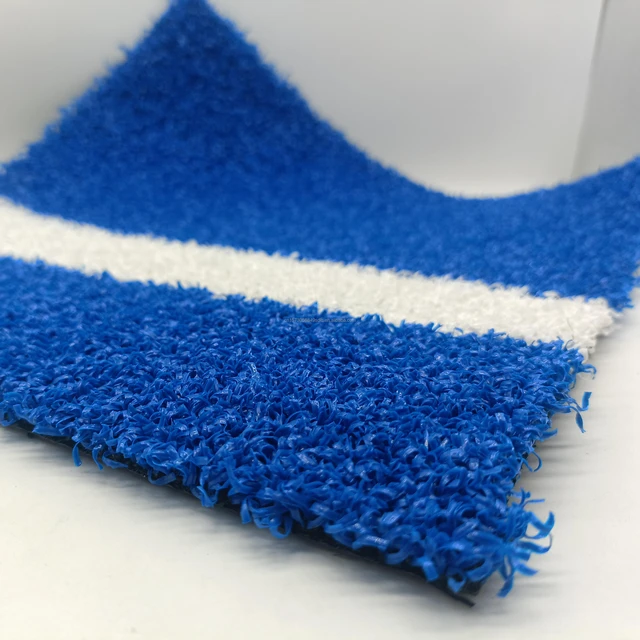 10mm Indoor Outdoor Panoramic Blue Artificial Grass for Padel and Paddle Tennis Courts Durable and Versatile