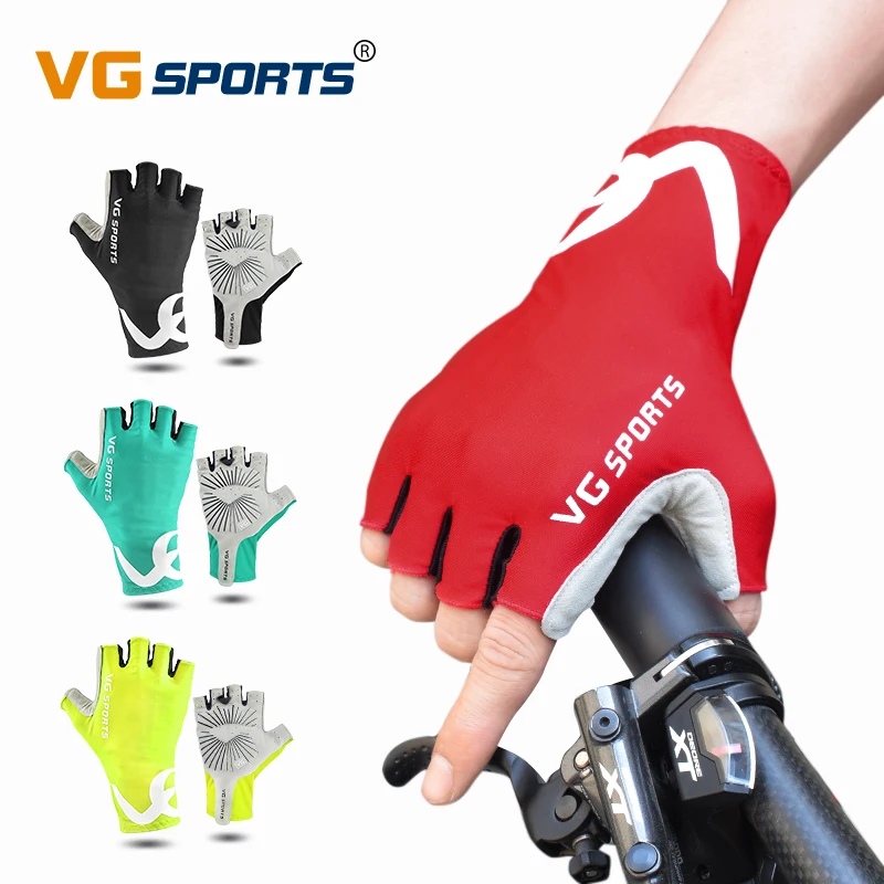 Half Finger Cycling Gloves MTB Bike Mitts Bicycle Shockproof Breathable Biking 