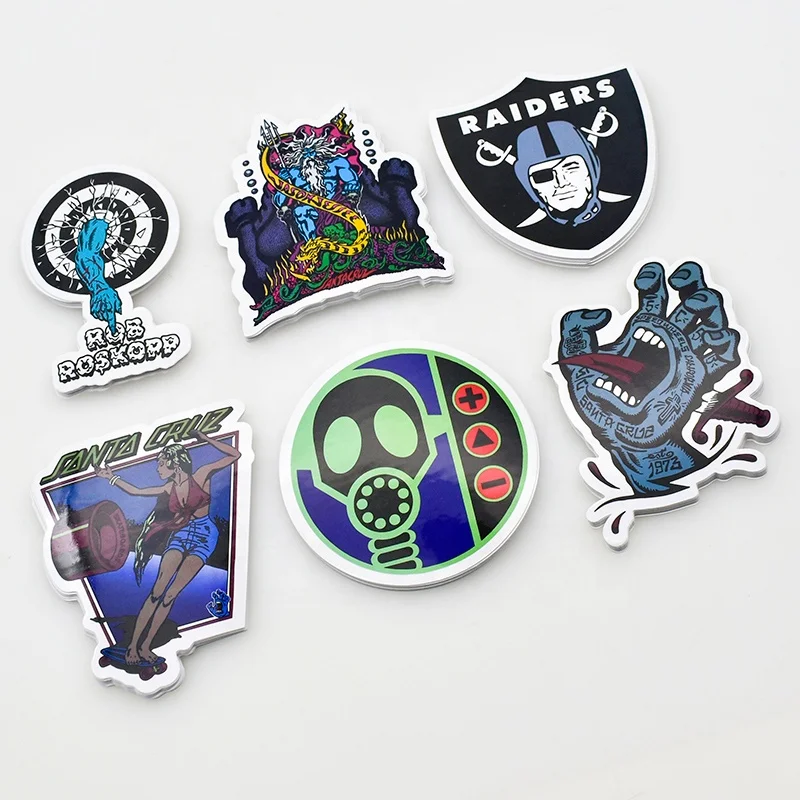 Self Adhesive Large Promotional Custom Print Vinyl Die Cut Stickers for Decoration