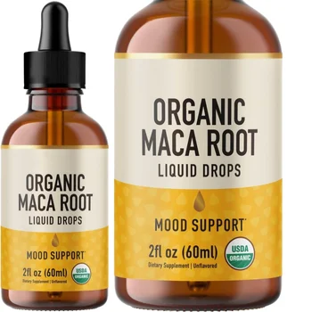 Maca Root Support Strength & Vigor Maca Root Liquid Drops for Women and Men