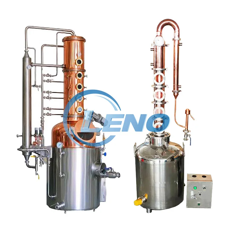 Fractional Copper Distillation Column Stainless Steel Destilation Equipment Distilling Pot