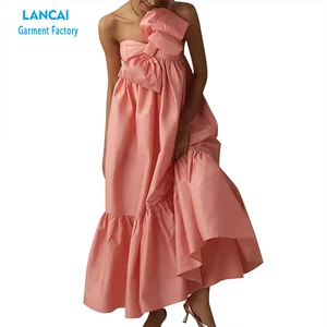 High Quality Summer Dress Luxurious Off-the-shoulder Asymmetrical Pleated Long Dress for Women Sexy Evening Dress