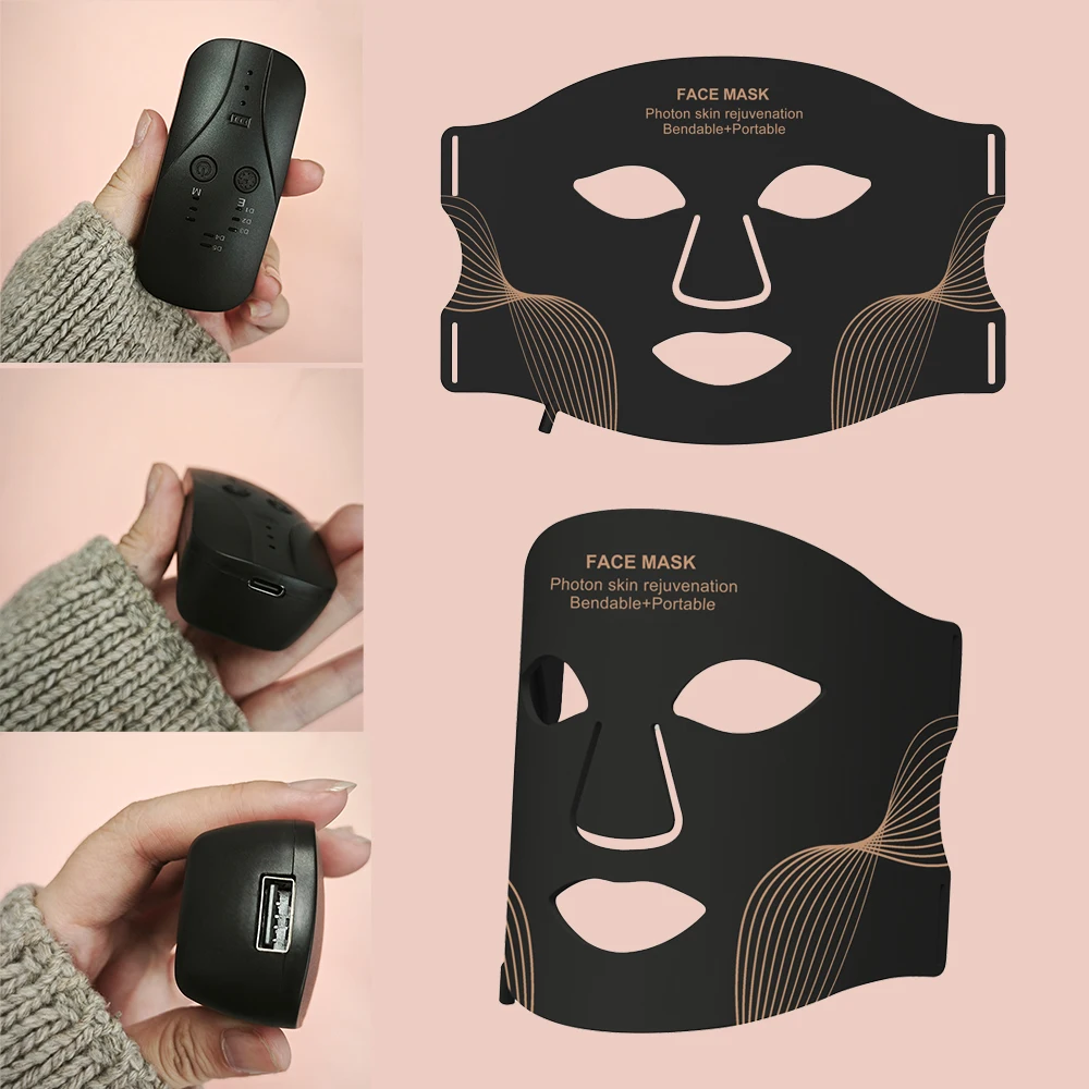 2025 Latest Factory Direct Sale Custom Logo 7 Color Red Light Therapy Facial LED Mask Home Use Beauty Equipment