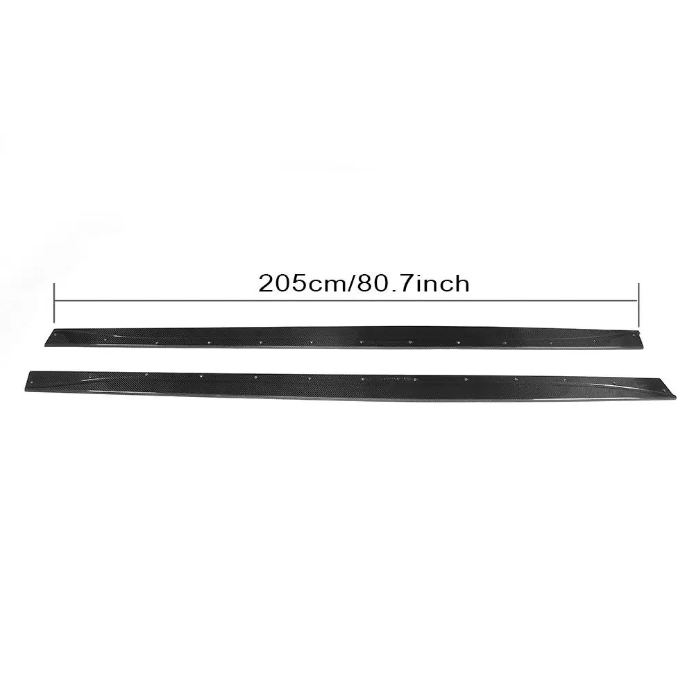 MP Style F80 M3 F82 M4 Carbon Fiber Side Skirts Extensions for BMW 4 Series 2014UP Side Bumper