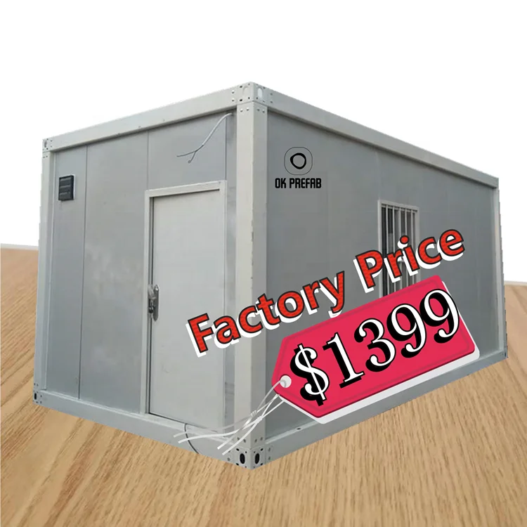 OK Prefab Folding Container Van and Portable Cabins Prefab Labor Camp for Sale