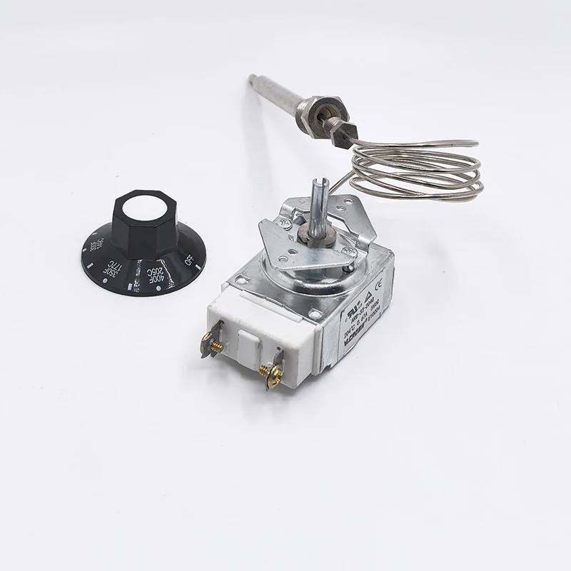 Deep Frying Fryer Accessories Control 204°/400°F 1/4" MNPT RX-1-36 Thermostat With Knob for Pitco 60125401 Fryer Replacement