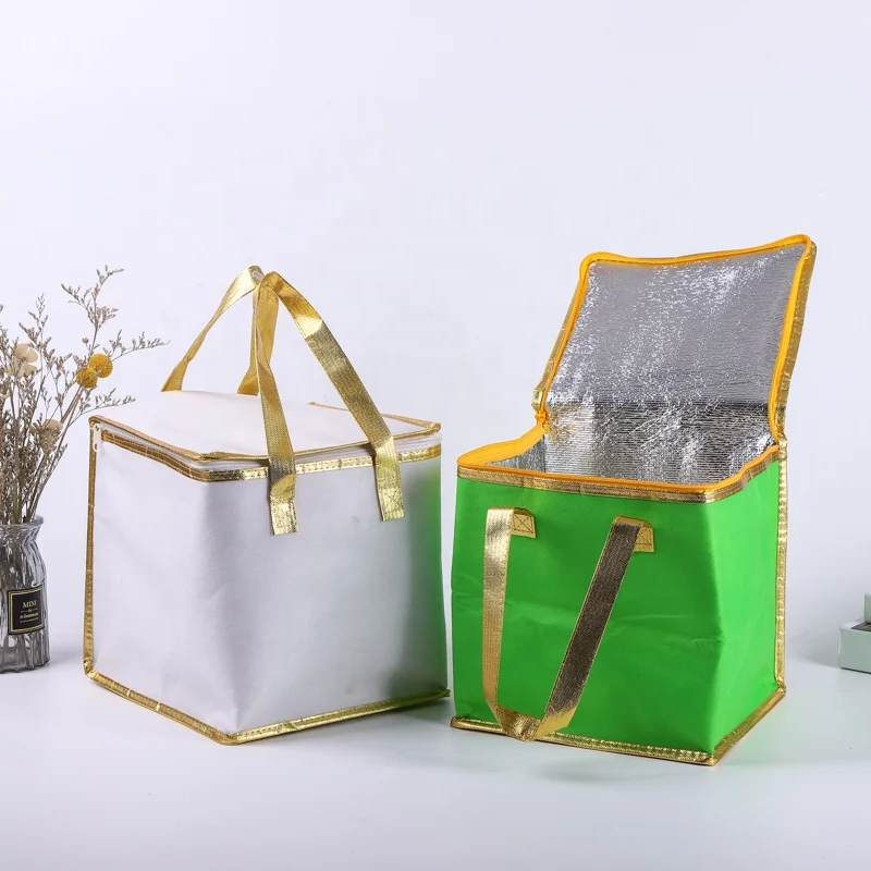 Модная изолированная сумка для ланча, сумка-холодильник на молнии, теплоизоляционная сумка с логотипом на заказ