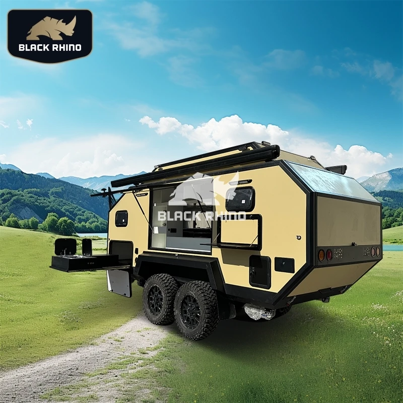独立懸架オフロードトレーラー4x4ミニキャンピングカーRV