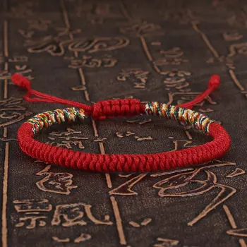 Buy ASEWIHA Handmade Tibetan Lucky Red String Bracelets for Protection  Womens Lucky Rope Woven Braided Bracelet, 9 inches, Nylon at Amazon.in
