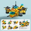 8732-1 6-in-1 engineering city architecture 136 pieces color bag