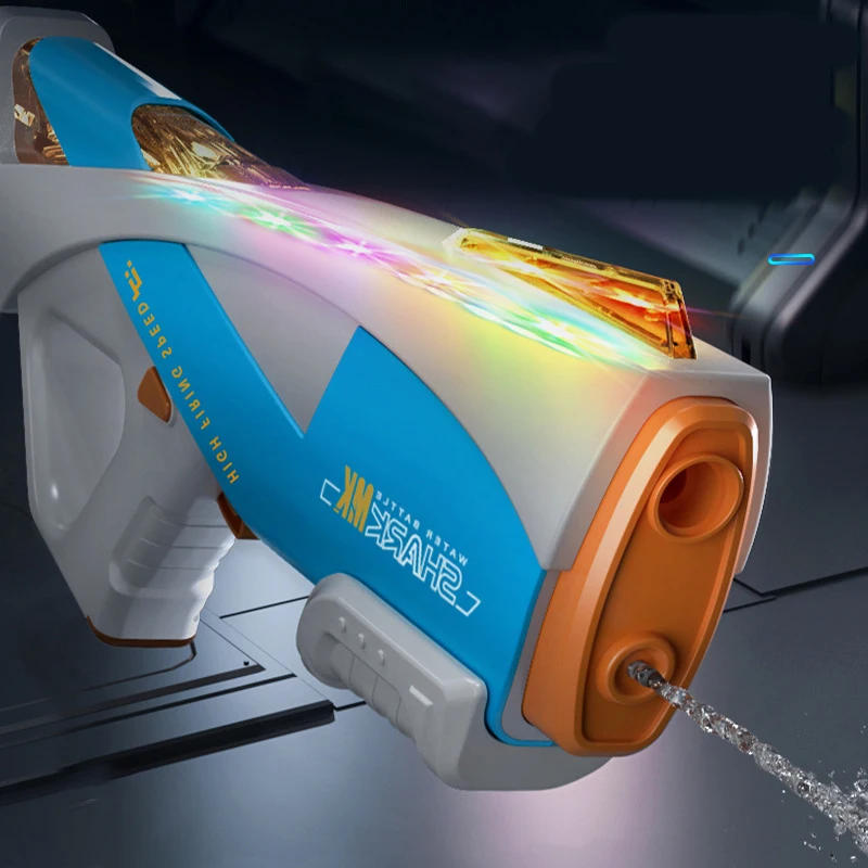 CPS Electric Water Gun for Adults Powerful Automatic Water Gun Light-up Toy Outdoor Summer Toys for Kids