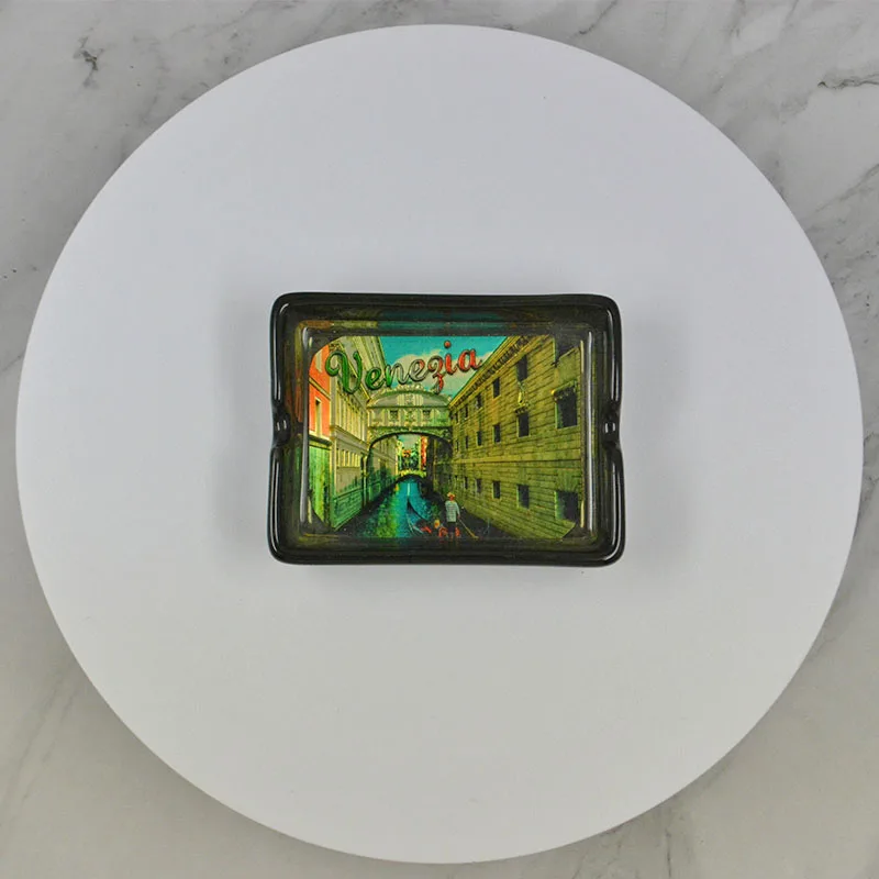 Изготовленный на заказ логотип ручной работы роскошный фарфор Rome Венеция пепельницы персонализированные черная Новая Зеландия Флорида керамическая Сигара Пепельница