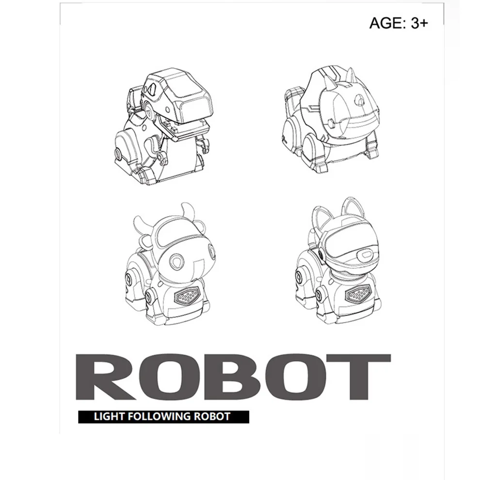 Intelligent Robotic Battery Operated Toy Robot Dog With Line Following
