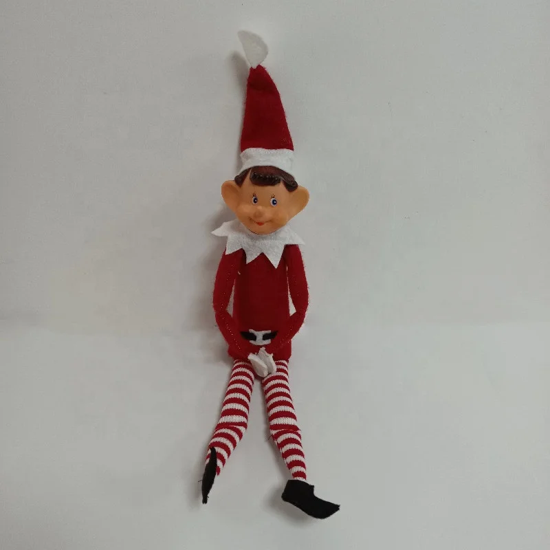 Christmas Elf Behaving Badly Plush Toy Novelty Long Bendy Naughty Boy ...