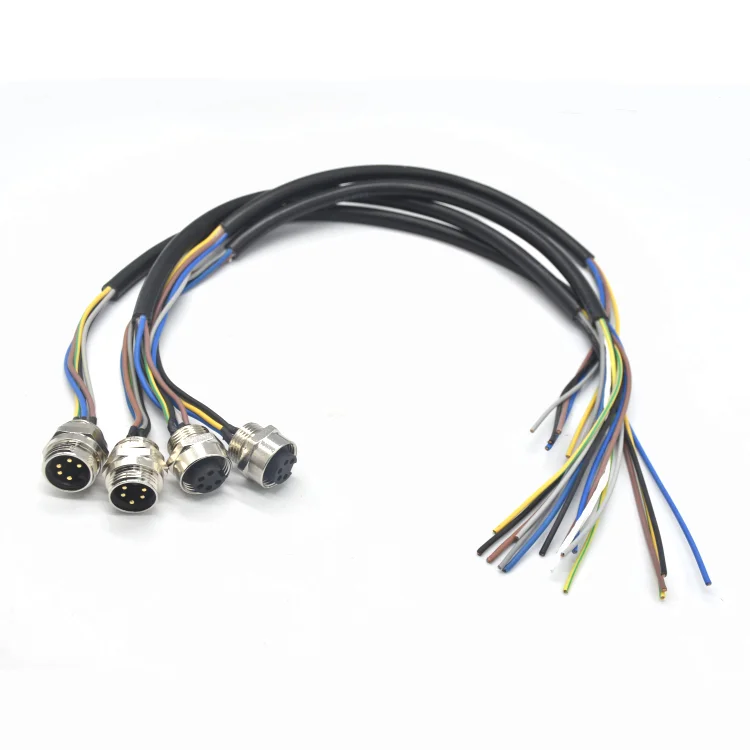 IP67 Waterproof 5-Pin Male Female Connector 5/8-Inch Alloy Brass Material Copper Power for Aerospace