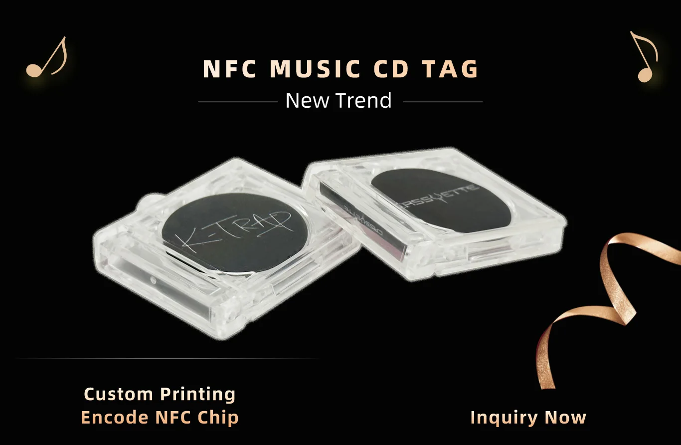 Custom Music Mini-Album NFC CD Keychain Pop Playlist Directory
