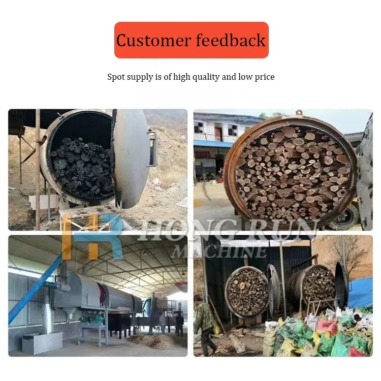 Smokeless Purification System Easy to Operate Small Type Multifunctional Household Carbonization Furnace Wood Charcoal Machine