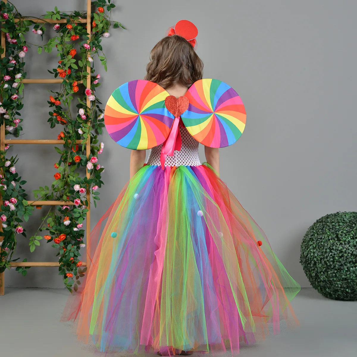 open lace back dress Rainbow Wave Maxi Dress