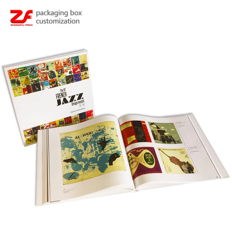 Пользовательские обложки Бумажная книга печать журнал Мода картина музыка обложка книга печать по требованию