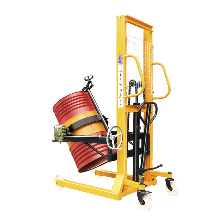 0.35ton high quality made in china hot sale hydraulic oil drum stacker