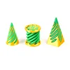 3 pièces extérieur soie or vert