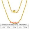 1.5mm-18K Gold Plated