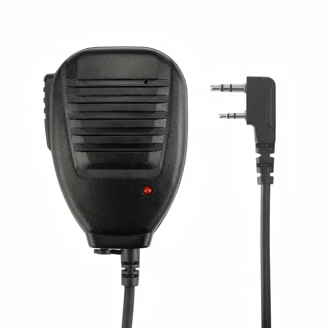 For Baofeng Original Speaker Mic with 2-Pin Jacks & Clip Compatible with UV-5R/BF-888S/UV-82L Walkie Talkies