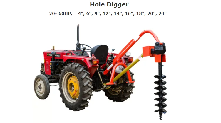 3 Point Tractor Post Hole Digger - Efficient PTO Digger Auger for Farms ...