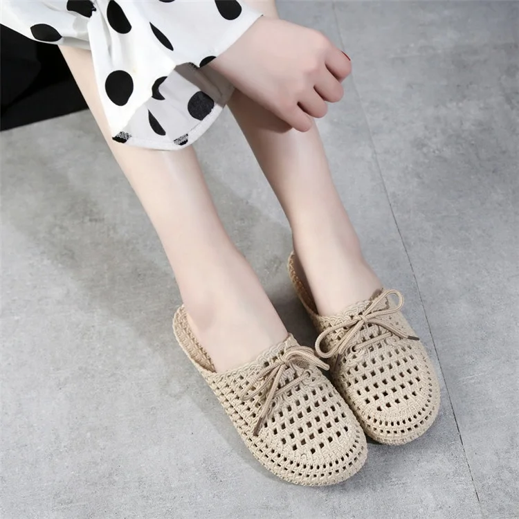 Lace slippers hot sale