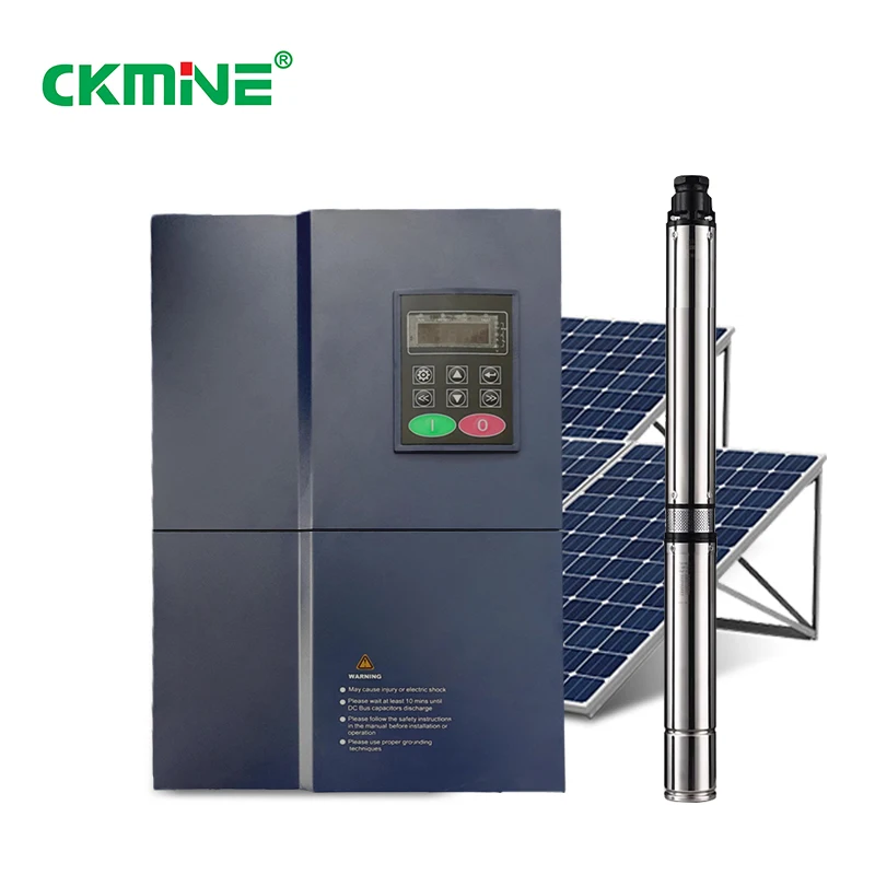 CKMINE in offerta speciale 22 kW 600 Hz Inverter per pompa solare fuori rete 380 V CC-CA 30 HP Pompa per pozzi profondi sommergibile