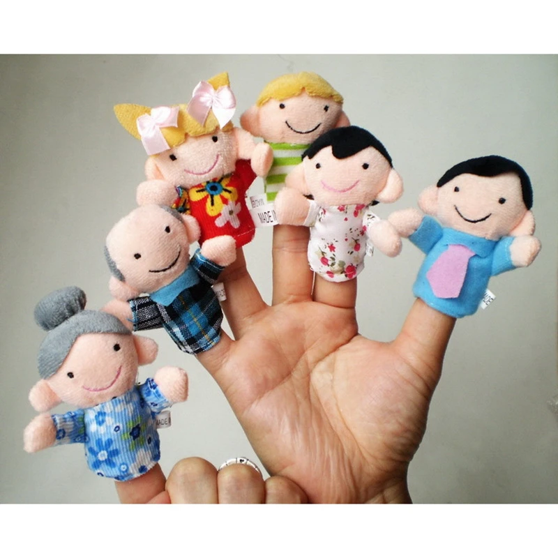 Polyester Fabric Embroidered Elephant Collective Cartoon Sea Animals Promotional Handmade Plush Felt Cat Animal Finger Puppet