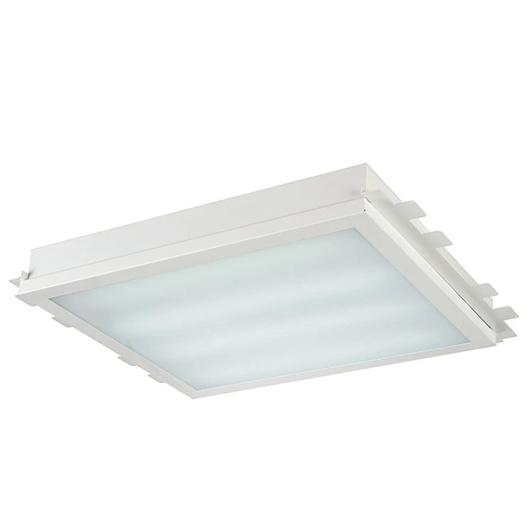 Low Energy Consumption Industrial Ceiling Recessed Mounted Fluorescent Lighting