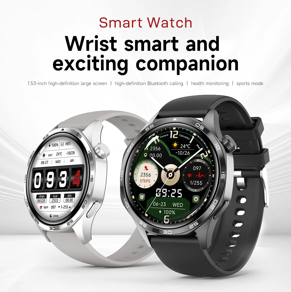 Welcome OEM Order, Factory Whole Selling Sanvnet Watch5 Pro Smart Watch 2025 Nfc Bt Call 1.53inch Tft Heart Rate Monitor Music Player Compass Smart Watch For Men Women - Buy Rdfit Compatible Smart Watch unisex Smart Watch round Shape Smart Watch compass Equipped Smart Watch sleep Tracking Smart Watch sleep Tracking Smart Watch ip67 Waterproof Smart Watch calendar Function Smart Watch 1.53 Inch Tft Smart Watch nfc Enabled Men's Watch