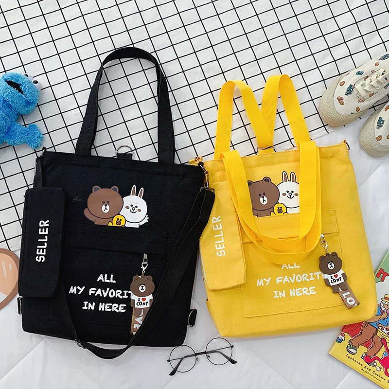Cute cartoon tote bag with inner pocket  Uniprint  CoCreate Your  Personalised Gift  Hong Kong Based
