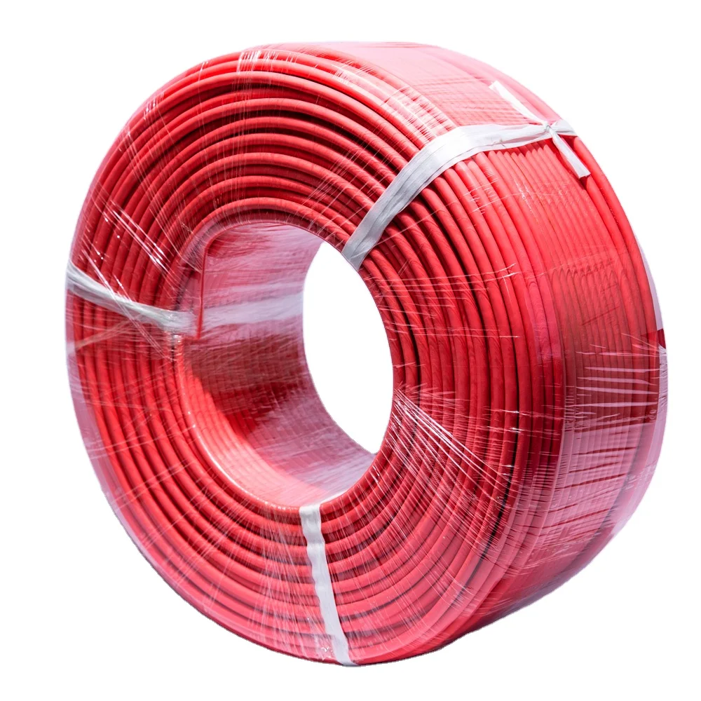 High Temperature Automotive Wire 6-22 AWG PVC Insulated Copper Cable Red Black Colors Roll Packaging