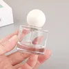 Transparente con tapa blanca