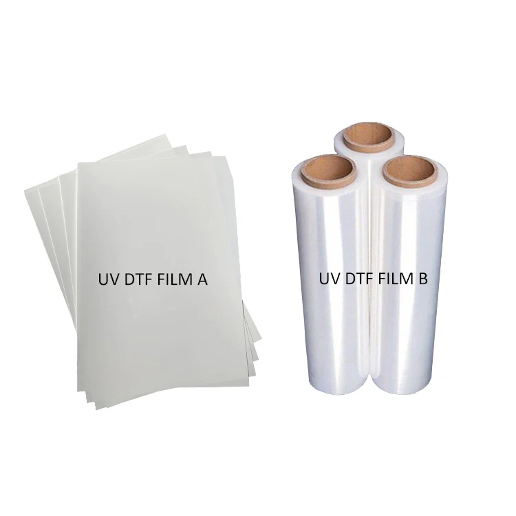 100PCS UV DTF Film A3 A4 UV DTF AB Film Transfer Sticker UV DTF