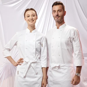 Factory Chef Large Size Long Sleeve Kitchen Overalls for Autumn Winter for Hotel Restaurant Bar Restaurant & Bar Uniforms