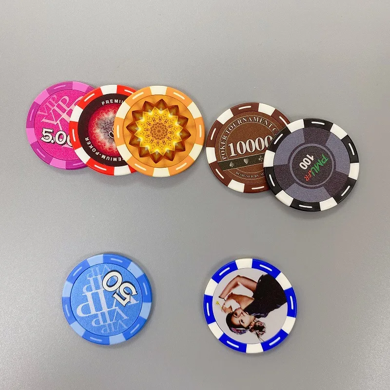 Custom 25mm Blank Golf Ball Position Markers Laserable Bulk Sublimation