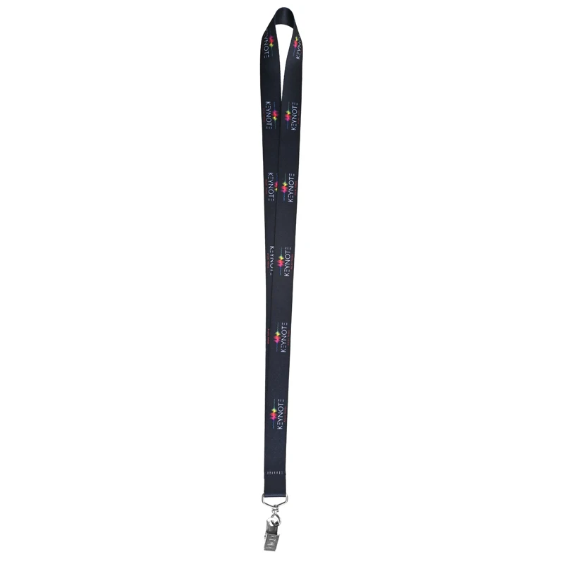 Colorful Printed Heavy Duty Embroidery Keys Chain Badge Reel Holder Card ID Neck Strap Hook Custom Sublimation Lanyard Logo