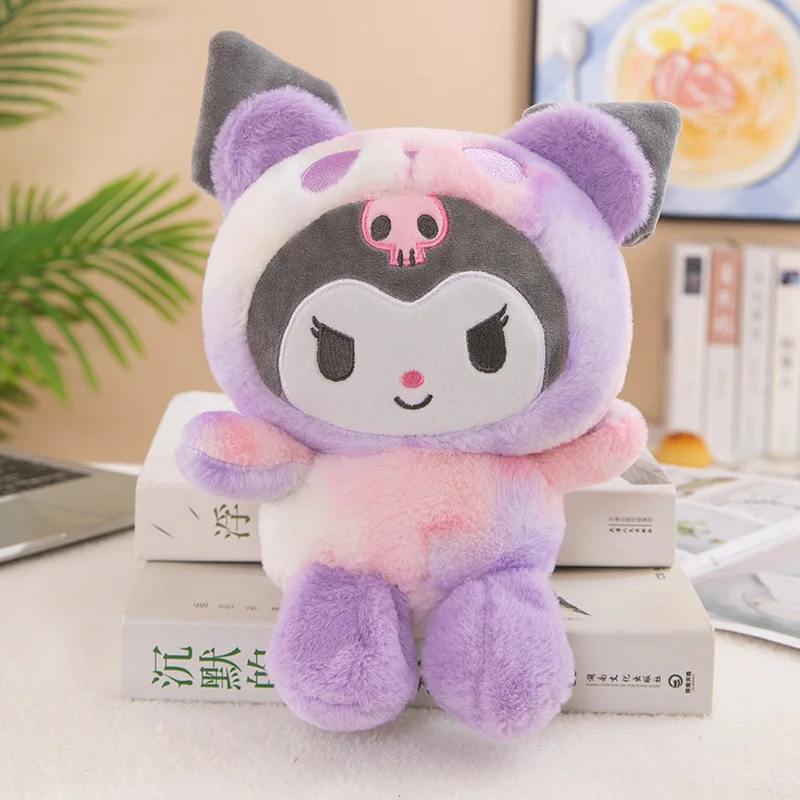 San-rio Plush 23cm Cute Kuromi Plush San-rio Home Decoration Stuffed PP Cotton Custom Plush Mymelody Best Gift for Kid