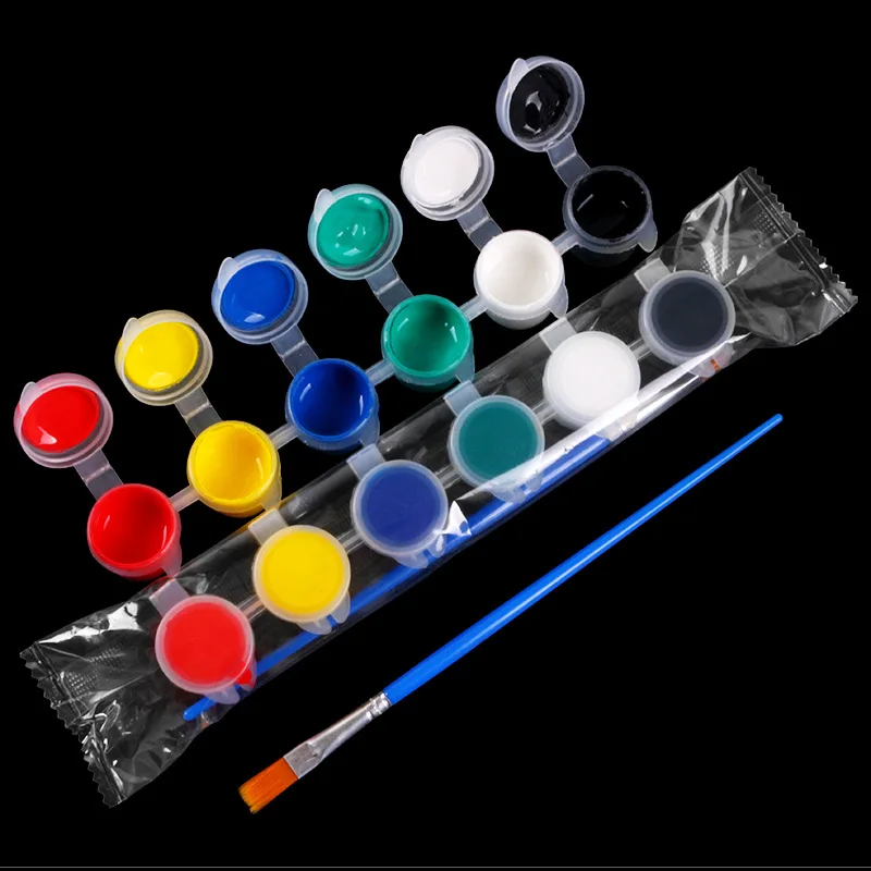 2ml 3ml 5ml 12ml 6 /8 /12/ 24 Color Non Toxic Strip Pot Professional