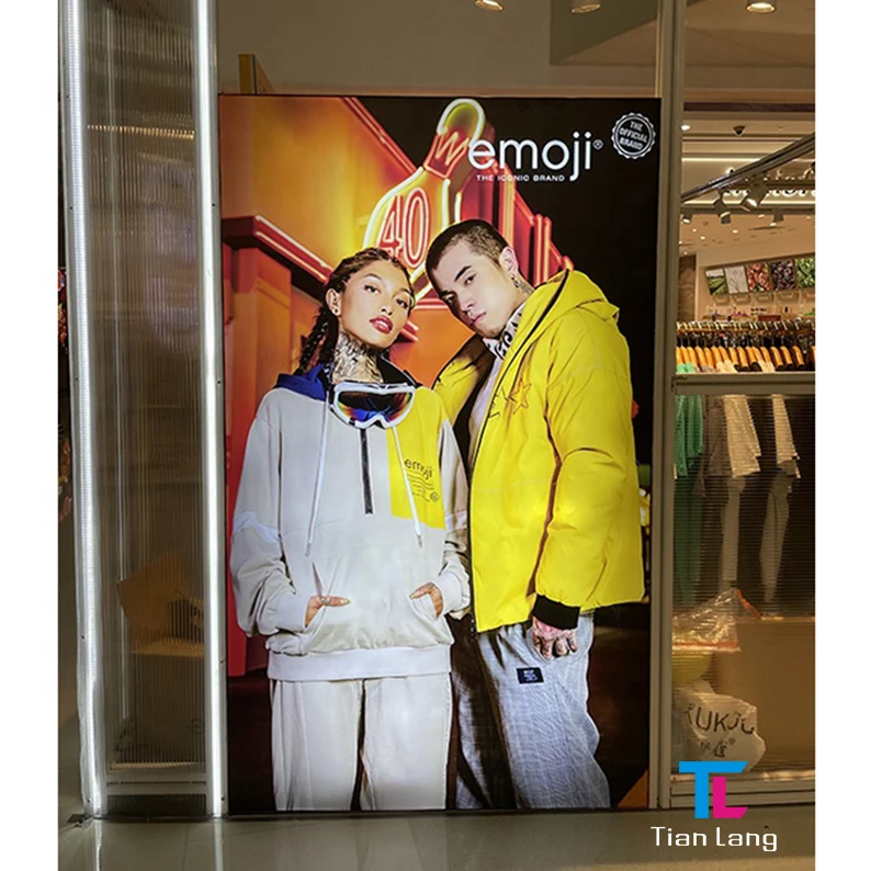 Töötlemiseks uus 3D LED valgustik restoranide ja baaride reklaamimiseks odav kaadri disain