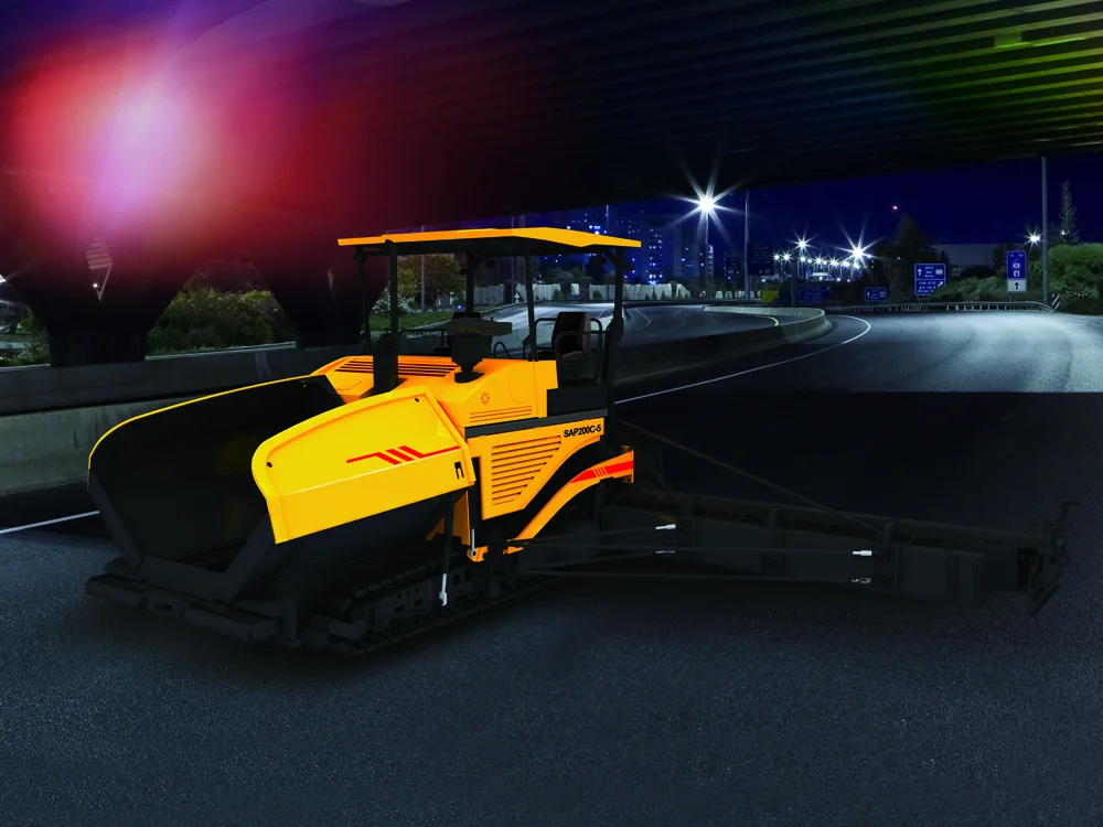 Asphalt Concrete Paver SSP90C-8 Paver High Reliability 9.2m Paving Width