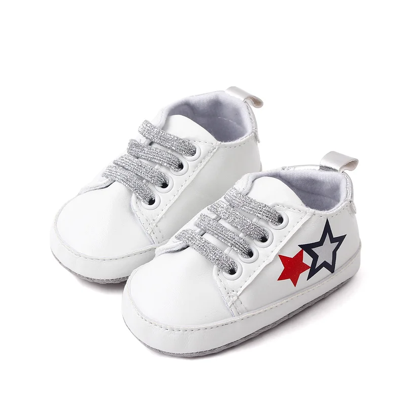 Hot selling cheap white sport newborn infant baby sport shoes for boys and girls manufacture
